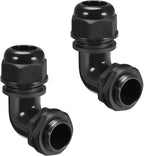 LeMotech M25 Cable Gland, 90 Degree Adjustable 13-18mm Strain Relief, Cord by LeMotech