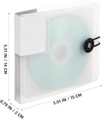 Tofficu 12 Capacity CD Case, Portable Disc Binder Wallet - Image 2