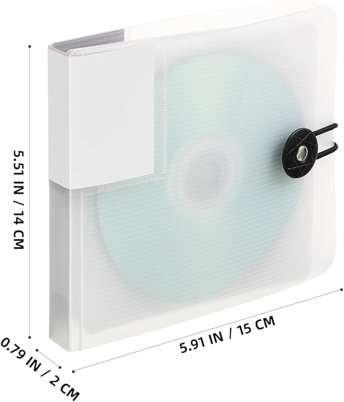 Tofficu 12 Capacity CD Case, Portable Disc Binder Wallet - Image 2