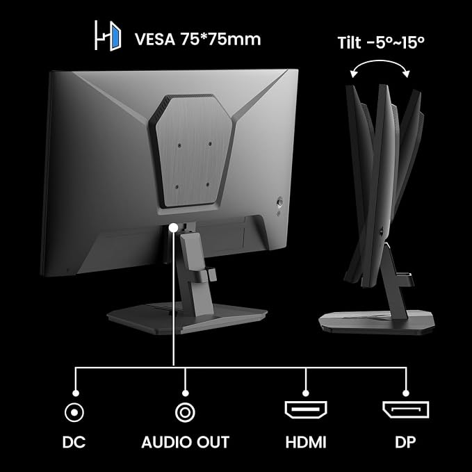 SANSUI 24 Inch Gaming Monitor 180Hz, DP 1.4 & HDMI 2.0 Ports High Refresh Rate - Image 7