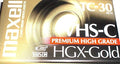 Maxell TC-30 Premium High Grade HGX-Gold Blank VHS-C Video Cassette Tape by Unknown