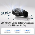 Socool 20000mAh Portable Waist Fan Clip on Wearable Belt Personal Fan - Image 4