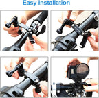 PULUZ Bike Motorcycle Handlebar Mount, 360 Degree Rotation Aluminum Bicycle - Image 6
