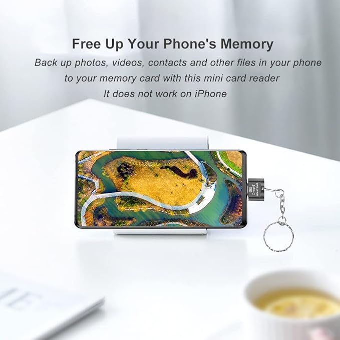 Type C Micro SD Card Reader, BorlterClamp USB C TF Card Reader Adapter - Image 5