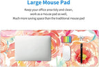 Pink Flower Large Mouse Pad Extended Gaming Mousepad 31.5 x 11.8 Inch - Image 7