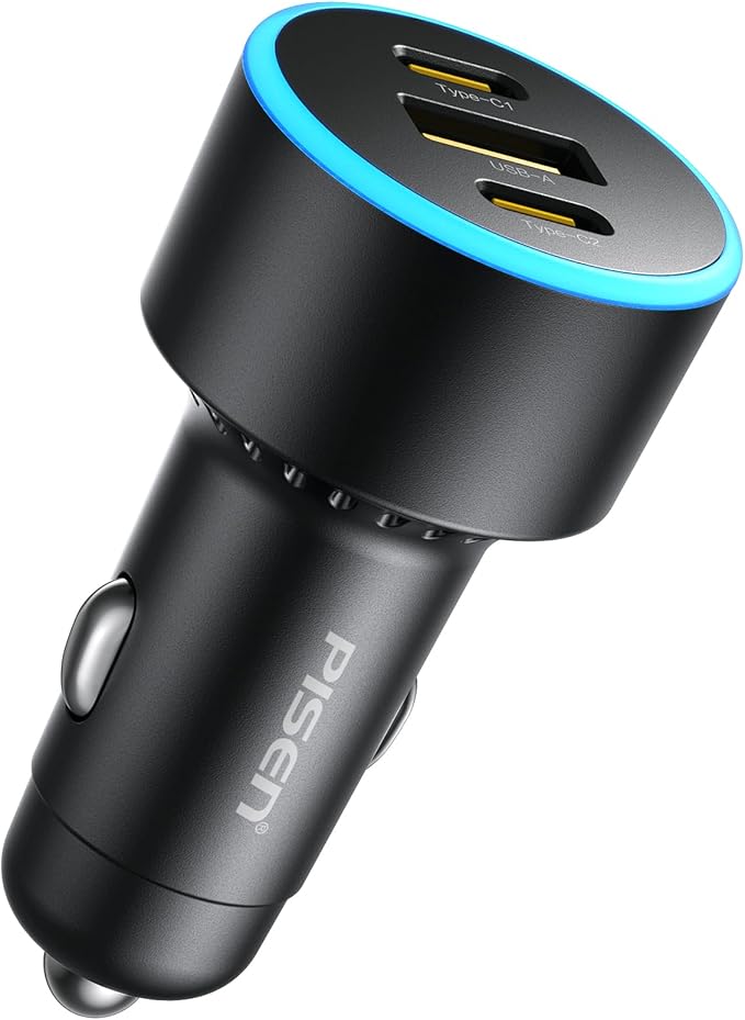 PISEN 60W 3-Port USB C Car Charger by PISEN