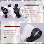 Hilitchi 132 Pcs 6 Sizes Black and White Plastic Cable Clamp R Type Screw - Image 3