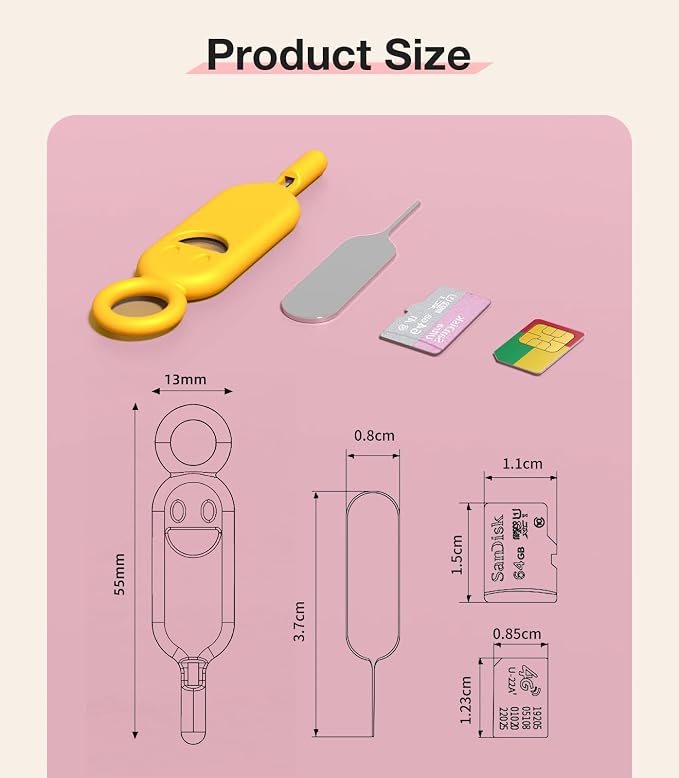 SIM Card Holder Contains Removal Openning Tool Tray Eject Pins 6 Pcs Needle - Image 7