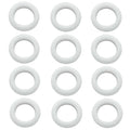 12 Pcs Rubber Grommets, 7/8" Inside Diameter 1" Drill Hole Rubber Wire Grommets by Kyuionty
