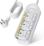 3 Outlets 6ft Extension Cord, Surge Protector Power Strip, 1875W Outdoor Power by COVOZON
