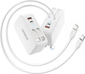 SUPERONE Retractable iPhone Charger, 4-Port USB C Charger Block, iPhone by SUPERONE