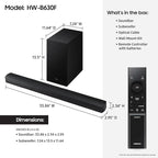 Samsung B-Series Soundbar HW-B630F 3.1 ch DTS Virtual:X Soundbar - Image 2