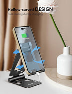 Cell Phone Stand for Desk, Adjustable Desktop Phone Holder Stand, Foldable - Image 6