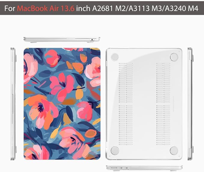 Teryeefi Compatible for 2022-2024 2025 MacBook Air 13.6 inch Case M4 A3240 / M3 - Image 7