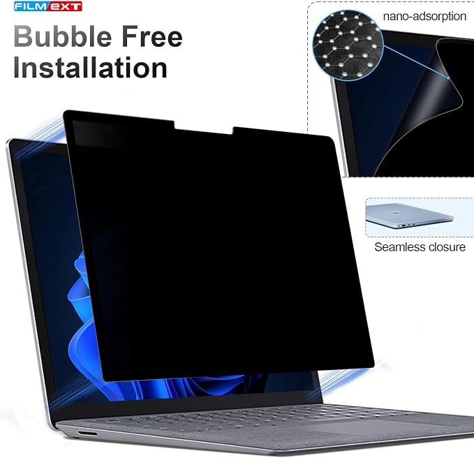 FILMEXT Privacy Screen for Microsoft Surface Laptop 13.8 inch 7th Generation - Image 6