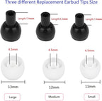 36 Pieces Medium Earbud Tips Soft and Comfortable Ear Bud Replacement Pieces - Image 2