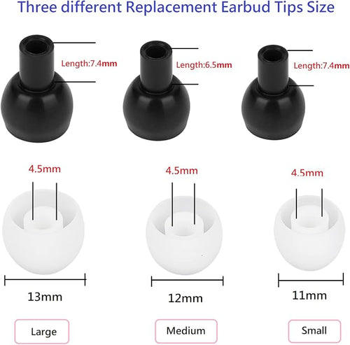 36 Pieces Small Earbud Tips Soft and Comfortable Silicone Earbud Tips Ear Bud - Image 2