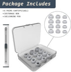 6 Pairs Replacement Eartips for Samsung Galaxy Buds Pro Headphones, Silicone - Image 6