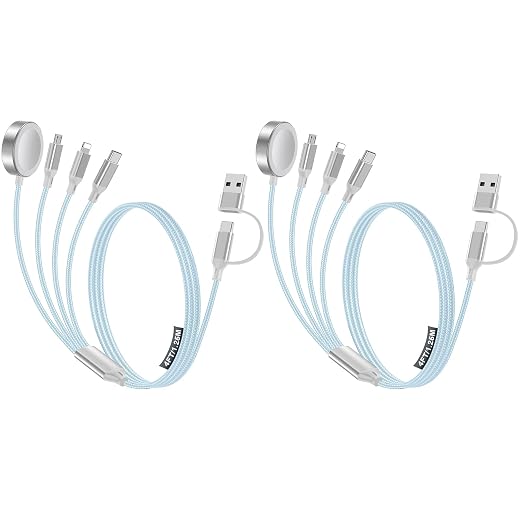 2 Pack Charging Cable for Apple Watch Charger/Samsung/iPhone Charger, by HitfineLLC