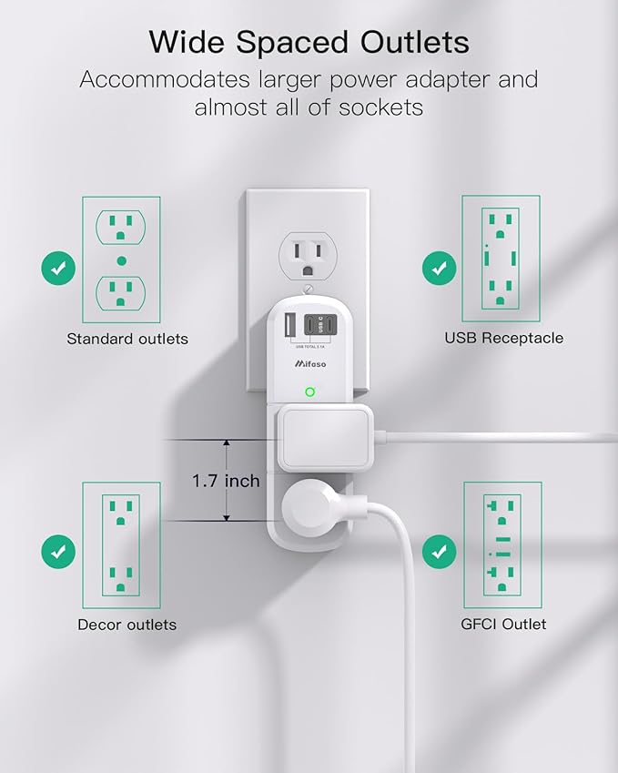 PD30W USB Outlet Extender Surge Protector - - Image 4