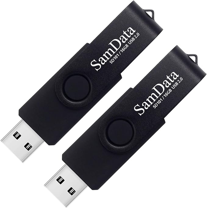 SamData 16GB USB Flash Drives 2 Pack 16GB Thumb Drives Memory Stick Jump Drive by SamData