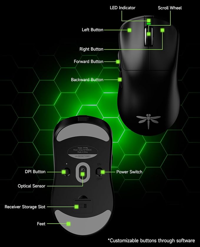 VGN F1 PRO Wireless Gaming Mouse - Image 8