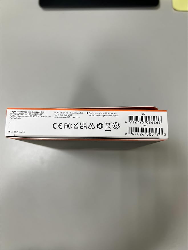 j5create Laptop Docking Station, 4K60Hz HDMI, USB-C 10Gbps, 2 USB-A 10Gbps - Image 12