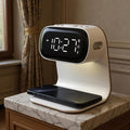 Digital Alarm Clock with Wireless Fast Charging Station 15W Touch Smart Lamp by YIDPU