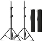 2pack Heavy Duty Light Stand 9.2ft / 110" Aluminum Spring Cushioned Tripod by soonpho