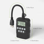 BN-LINK 7 Day Outdoor Heavy Duty Digital Programmable Timer, Dual Outlet - Image 8
