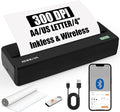 Inkless Portable Printer for Travel, Wireless Thermal Printer Support 8.5 x 11 by RONGTA