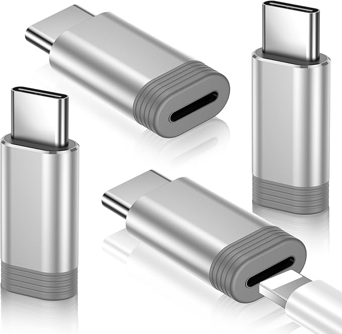 Temdan 4 Pack Lightning to USB C Adapter by Temdan