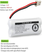 Kruta BT162342 BT262342 Cordless Phone Batteries Compatible - Image 2
