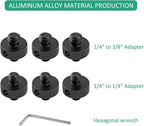 Camera Mount Screw 1/4" Male to 1/4" Male & 1/4" to 3/8" Tripod Screw Adapter - Image 7