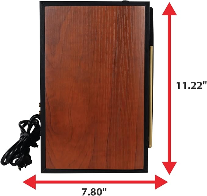 Dual Electronics LUHSL20B Cherrywood and Black 2-Way Bookshelf Speakers - Image 9