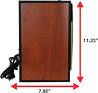 Dual Electronics LUHSL20B Cherrywood and Black 2-Way Bookshelf Speakers - Image 9