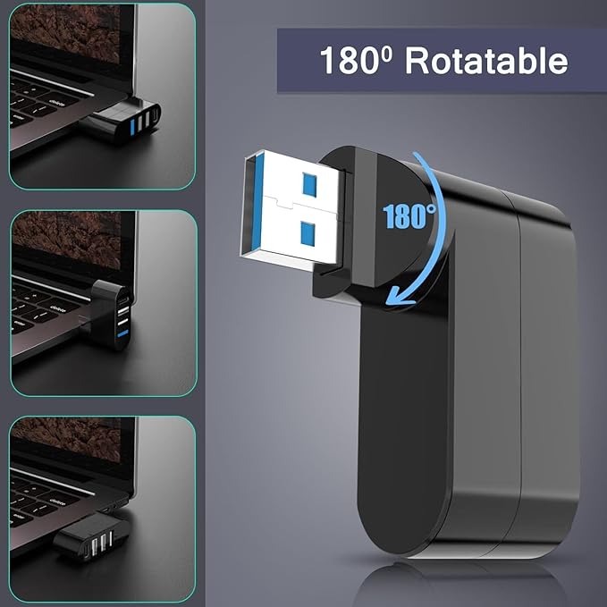 VIENON 4-Port USB 3.0 Hub, USB Splitter - Image 3