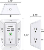 3-Sided Outlet Extender with Night Light - Image 7