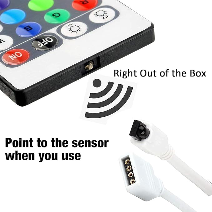 44 Key RGB LED Strip Light Remote Controller, IR Remote Controller Replacement - Image 6
