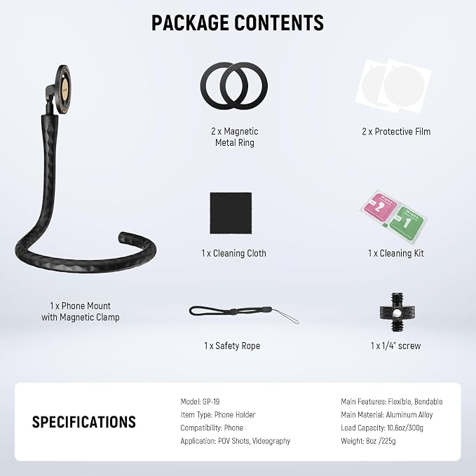 Neewer Magnetic Flexible Phone Holder - Image 7
