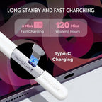 PS1-Pro Stylus Pen for Apple iPad 2018-2025｜Faster Charge Custom Shortcuts - Image 2