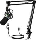 MAONO XLR/USB Dynamic Microphone Kit, RGB Podcast Mic by MAONO
