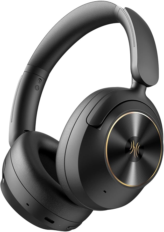 OneOdio Focus A6 Hybrid Active Noise Cancelling Headphones, 75H Playtime by OneOdio