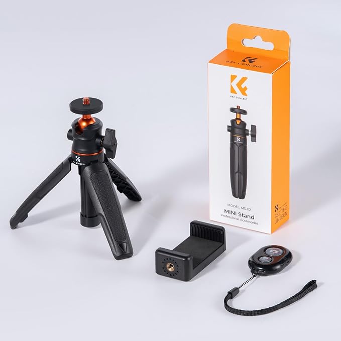 K&F Concept Selfie Stick Tripod, 360 Degree Rotation Mini Phone Stand - Image 8
