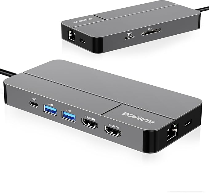 Mac Docking Station Dual Monitor 2 HDMI by Auimce