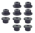 10 pcs 13/16" Drill Hole，3/8" ID Black Silicone Top hat Rubber Grommets by Unknown