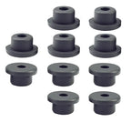 10 pcs 13/16" Drill Hole，3/8" ID Black Silicone Top hat Rubber Grommets by Unknown