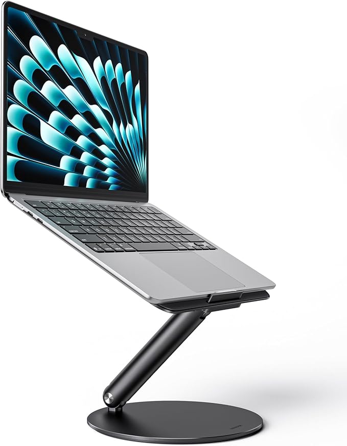 LULULOOK Laptop Stand for Desk, Full Aluminum Computer Stand, 360 Rotating by LULULOOK