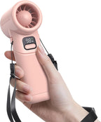 Portable Handheld Fan - 5000mAh Rechargeable Battery by KITWLEMEN