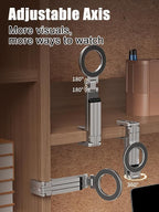 Magnetic Tripod for iPhone, Foldable and Triangular Fixing Airplane Travel - Image 3
